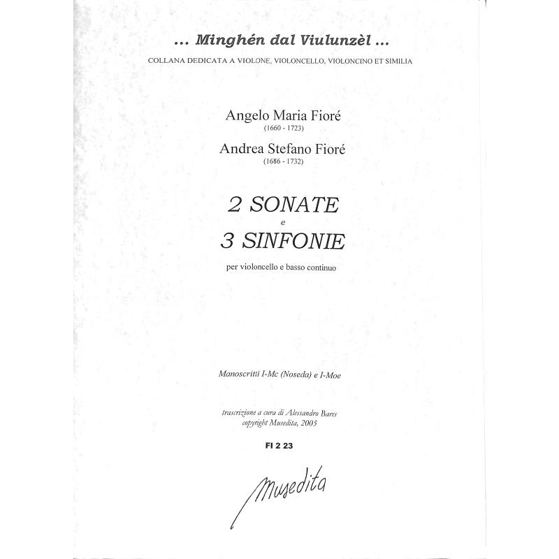 Titelbild für MUSEDITA -FI-2-23 - 2 Sonaten
