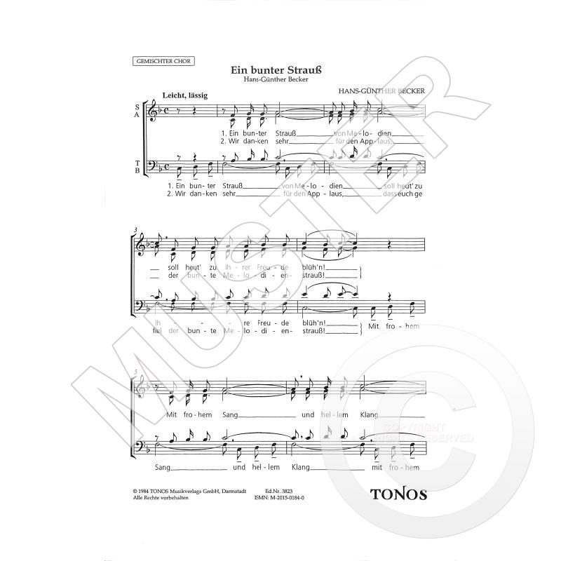 Titelbild für TONOS 3823 - Ein bunter Strauss