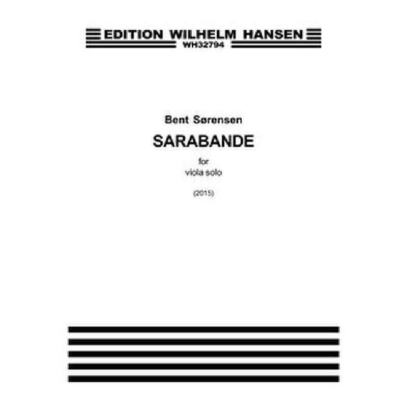 Titelbild für WH 32794 - Sarabande