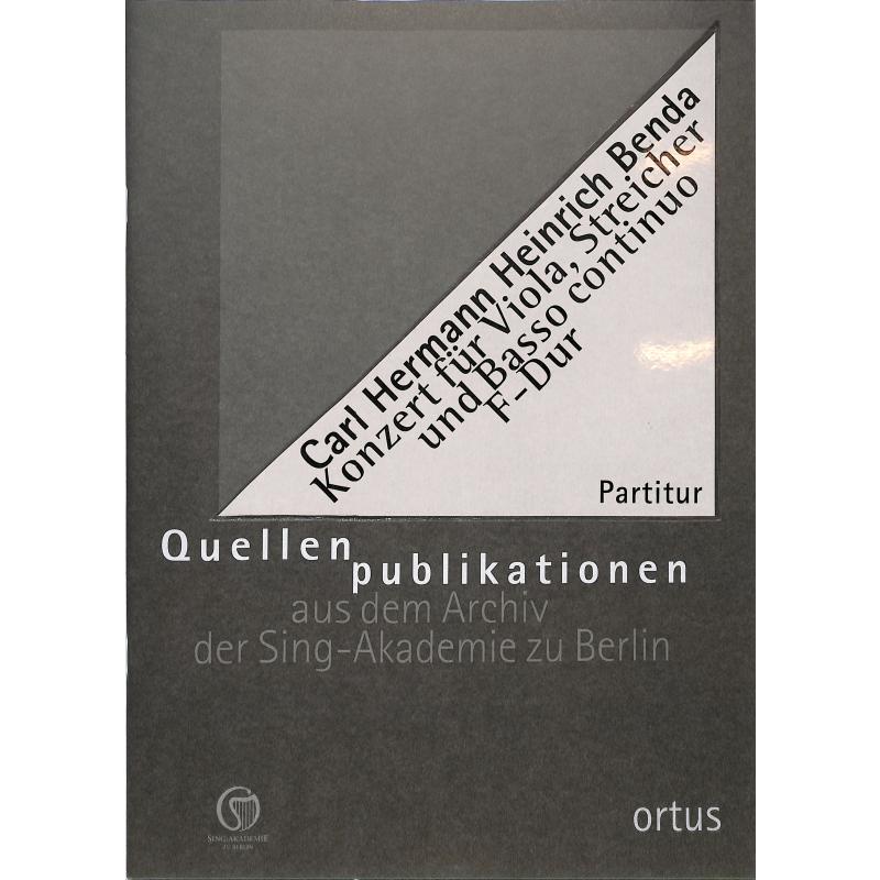 Titelbild für ORTUS 205-1 - Konzert F-Dur