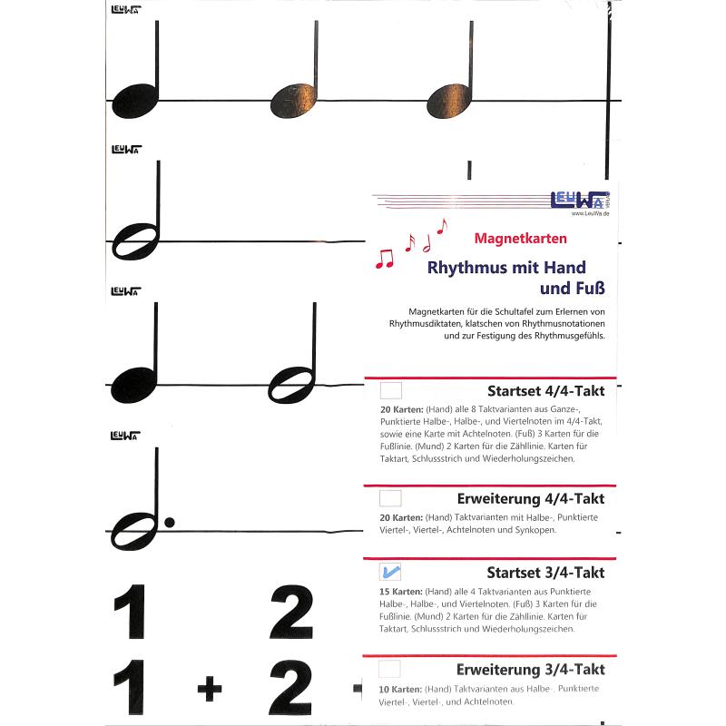 Titelbild für 4280000442048 - Rhythmus mit Hand und Fuß - Startset 3/4 Takt