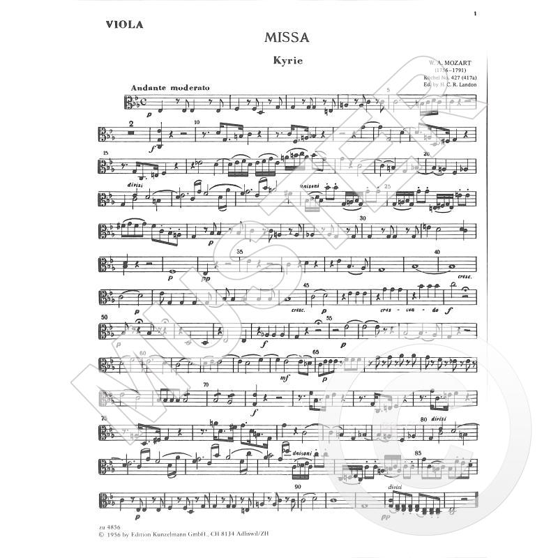Titelbild für OCT 10330-VA - Missa c-moll KV 427 (417a)