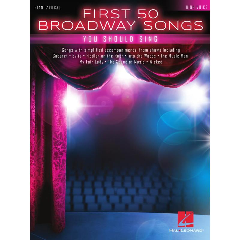 Titelbild für HL 196404 - First 50 Broadway songs you should sing