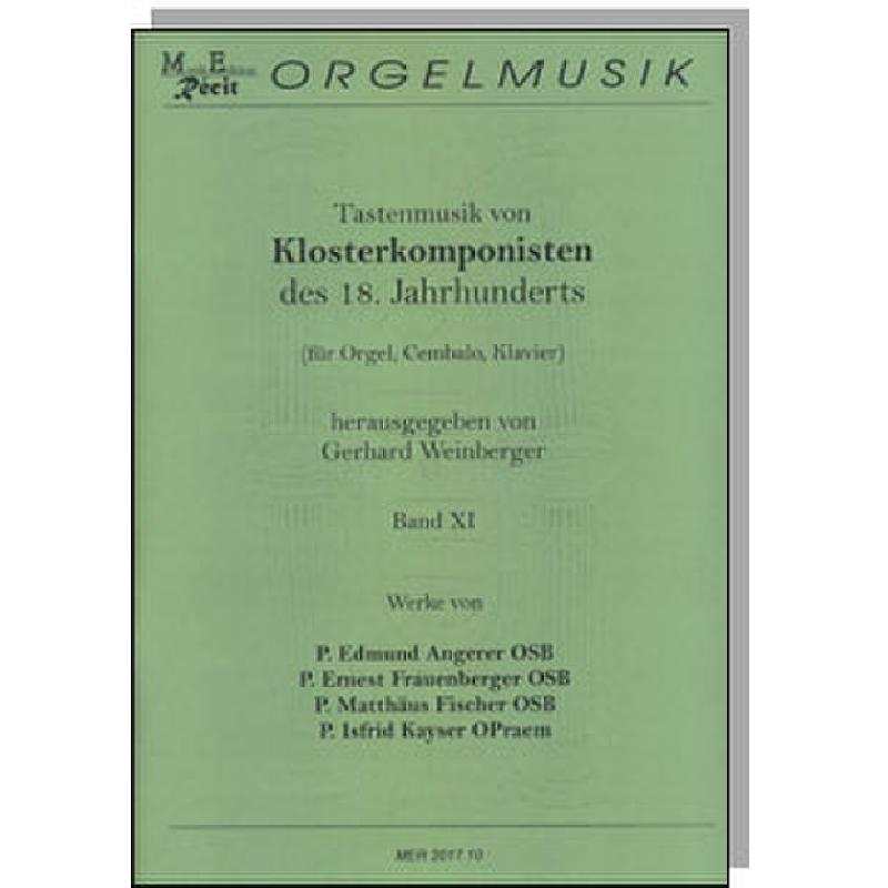 Titelbild für RECIT 2017-10 - Tastenmusik von Klosterkompositionen des 18. Jahrhunderts 11