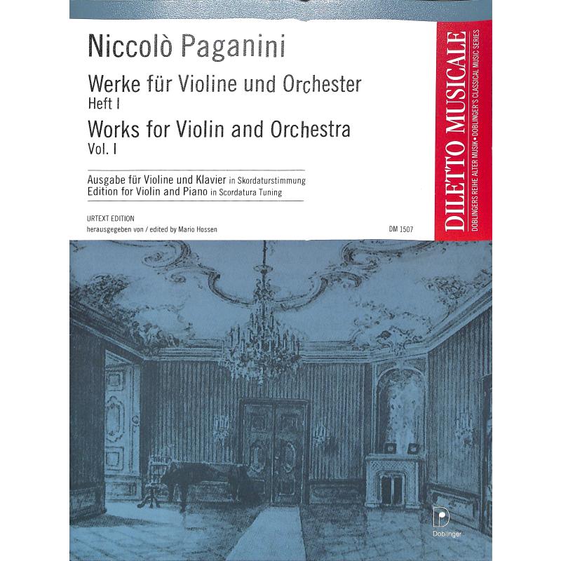 Titelbild für DM 1507 - Werke für Violine und Orchester 1