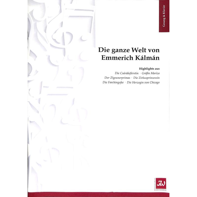 Titelbild für WEINB 1420-11 - Die ganze Welt von Emmerich Kalman