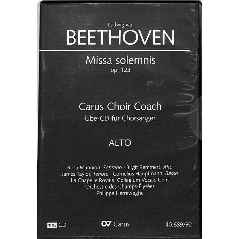Titelbild für CARUS 40689-92 - Missa solemnis D-Dur op 123