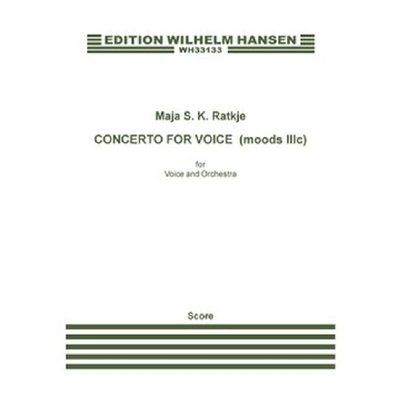 Titelbild für WH 33133 - Concerto for voice