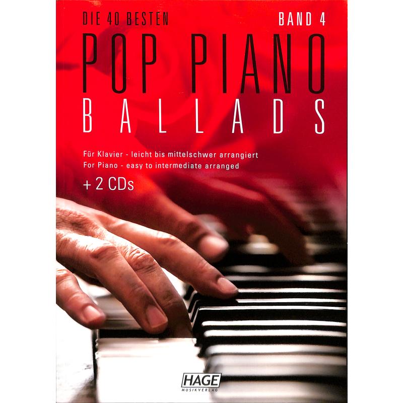 Titelbild für HAGE 3960U - Die 40 besten Pop Piano Ballads 4