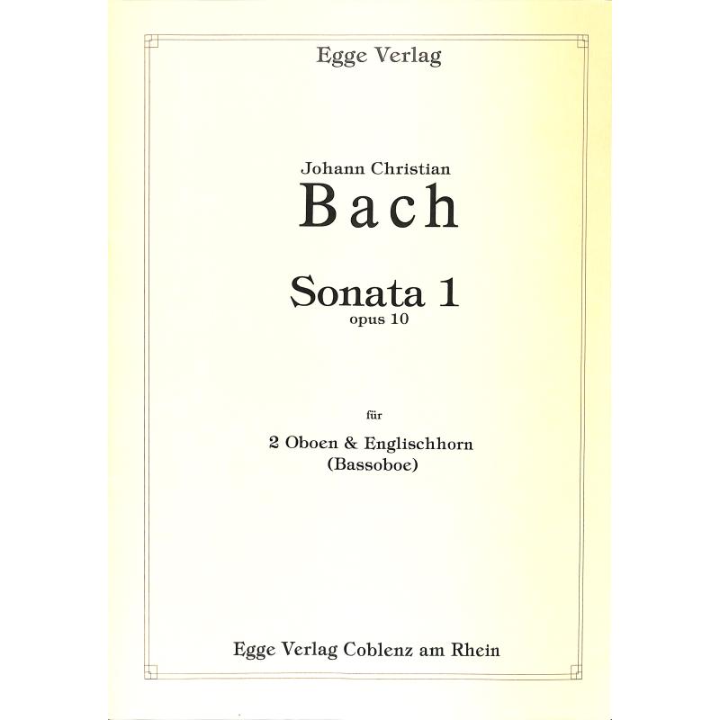 Titelbild für EGGE 2508 - Sonate 1 op 10
