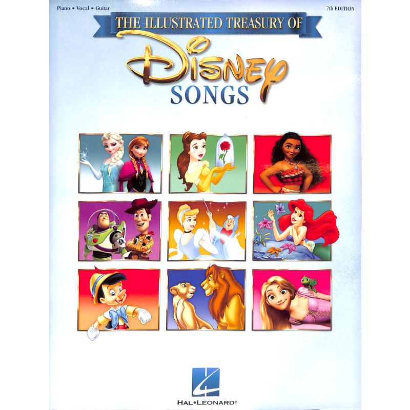 Titelbild für HL 256650 - The illustrated treasury of Disney songs