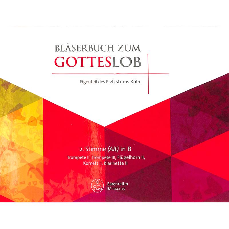 Titelbild für BA 11242-25 - Bläserbuch zum Gotteslob - Köln