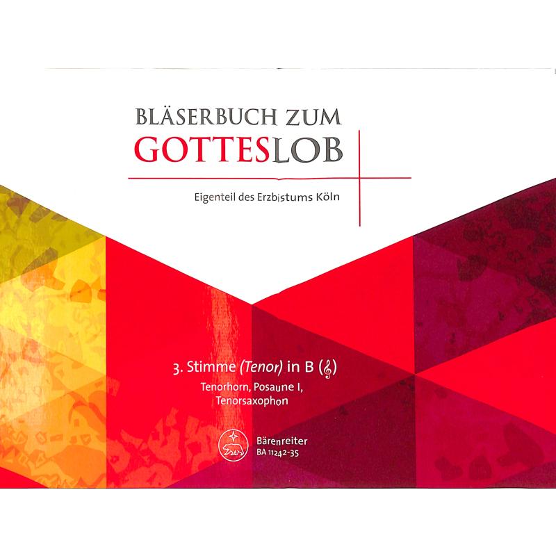 Titelbild für BA 11242-35 - Bläserbuch zum Gotteslob - Köln