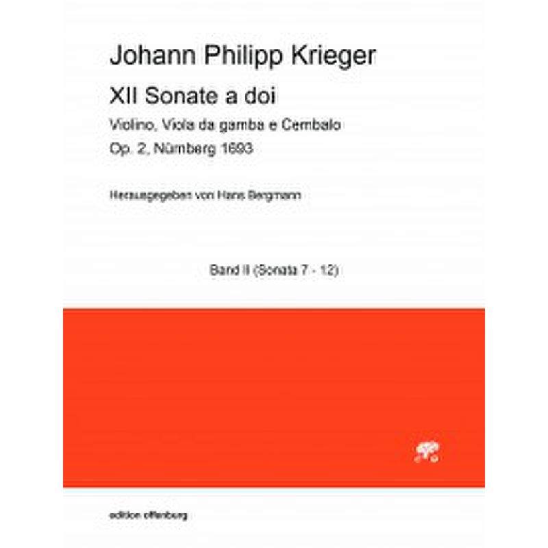 Titelbild für OFFENB -KG3183-2 - 12 Sonaten 2 op 2