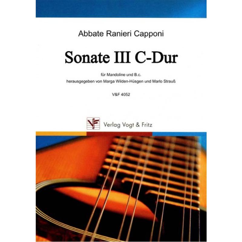 Titelbild für VOGT 4052 - Sonate 3 C-Dur