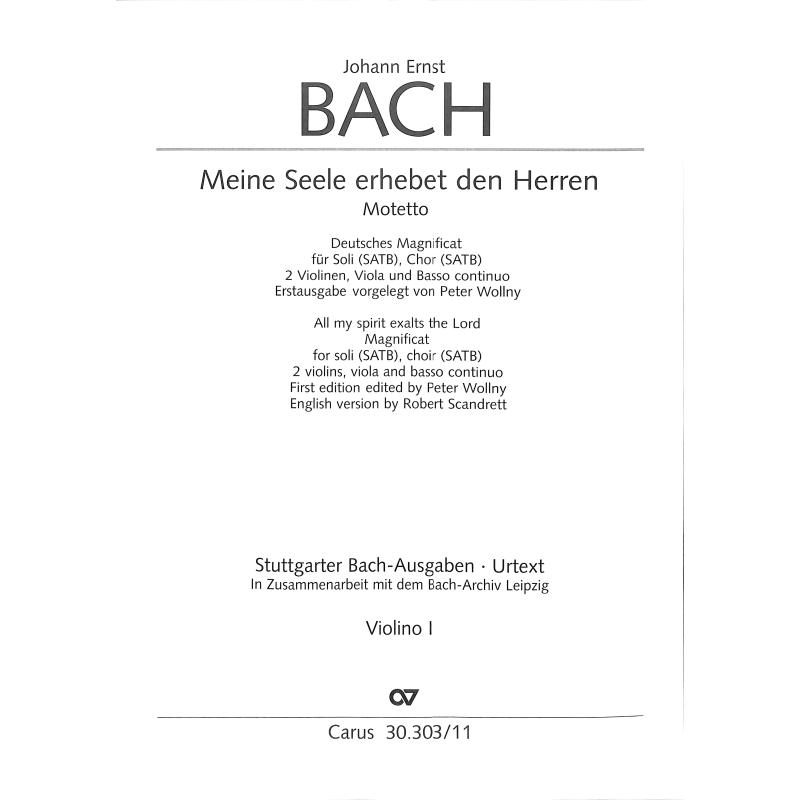 Titelbild für CARUS 30303-19 - Meine Seele erhebet den Herrn - deutsches Magnificat