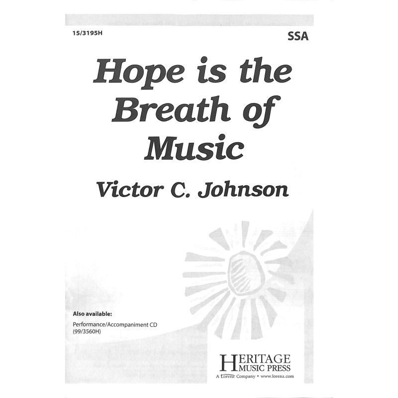 Titelbild für LORENZ 15-3195H - Hope is the breath of music