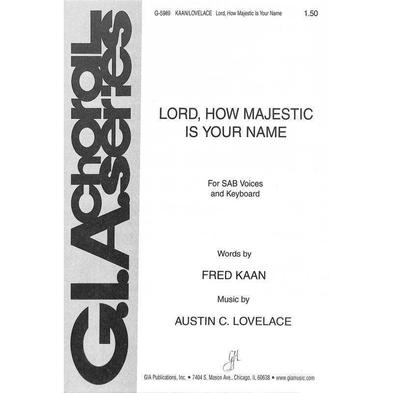 Titelbild für GIA -G5989 - Lord how majestic is your name