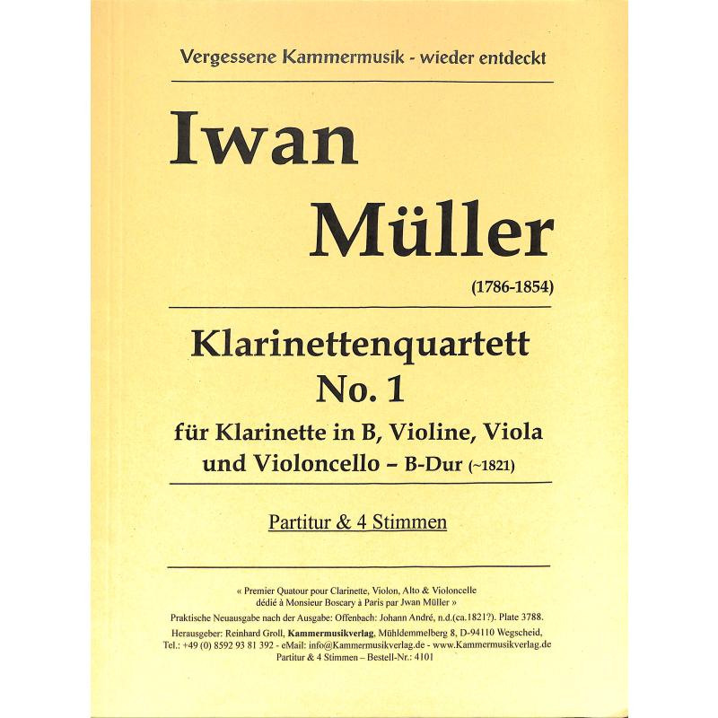 Titelbild für KMV 4101 - Quartett 1 B-Dur