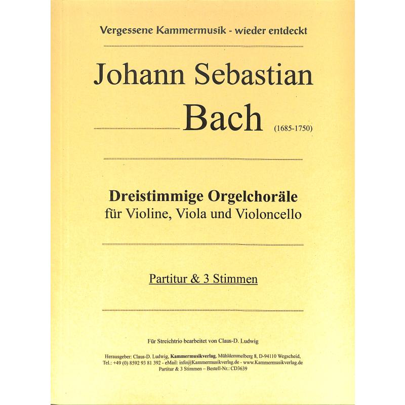 Titelbild für KMV -CD3639 - Dreistimmige Orgelchoräle