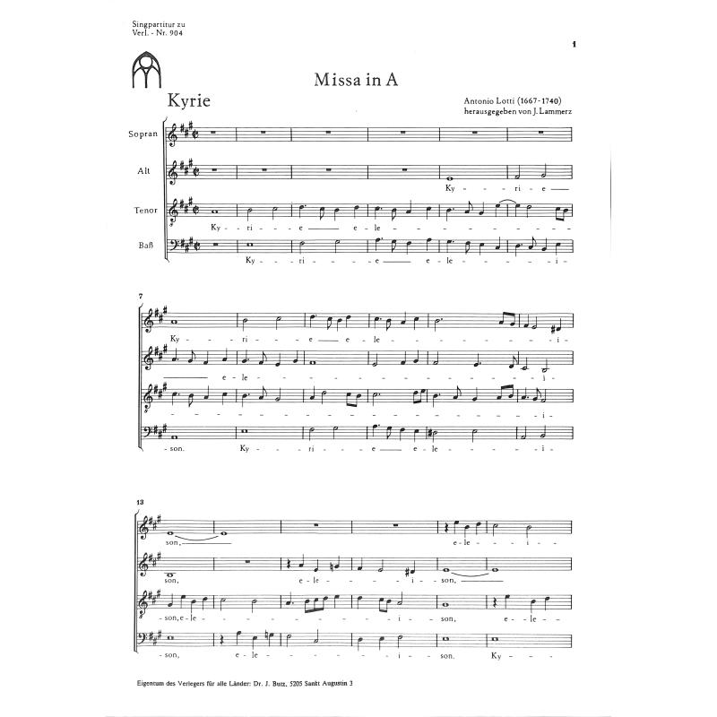 Titelbild für BUTZ 904-CHP - Messe A-Dur