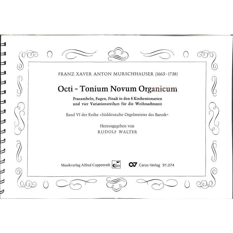 Titelbild für CARUS 91074-00 - Octi tonium novum organicum