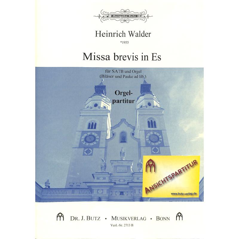 Titelbild für BUTZ 2713B - Missa brevis Es-Dur