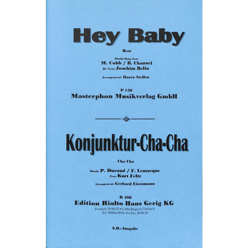 Titelbild für HGR 498-SO - Konjunktur Cha Cha | Hey baby
