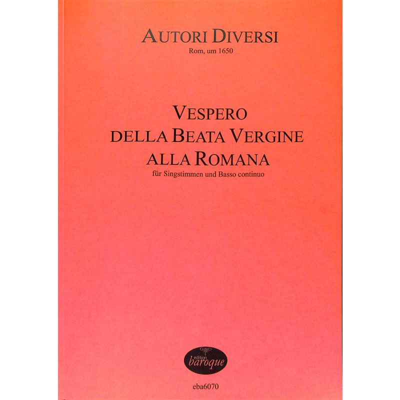 Titelbild für BAROQUE 6070 - Vespero della beata vergine alla romana