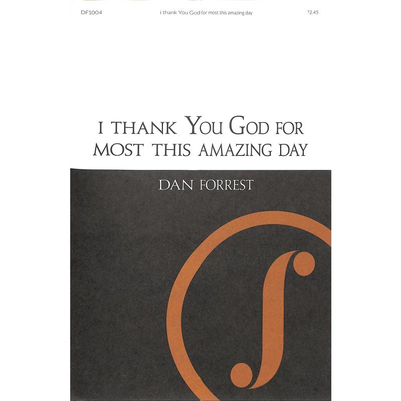 Titelbild für BECKENHORST -DF1004 - I thank you god for most this amazing day