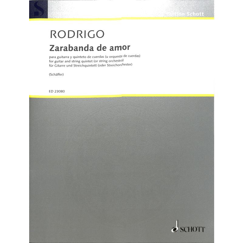 Titelbild für ED 23080 - Zarabanda de amor