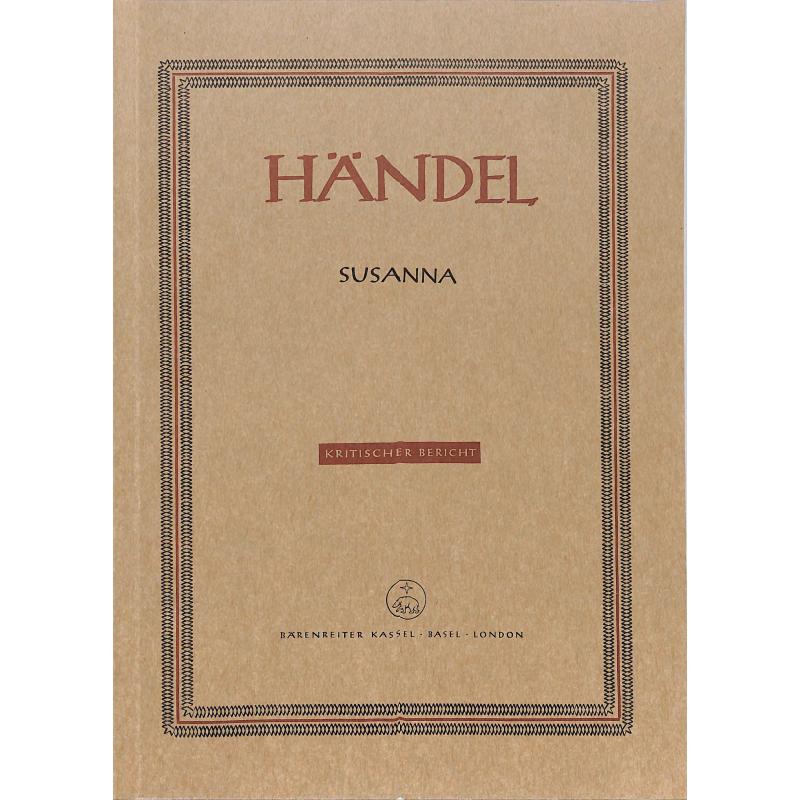 Titelbild für BA 4013-40 - Susanna HWV 66