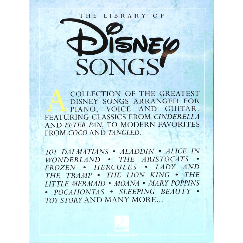 Titelbild für HL 287155 - The library of Disney songs