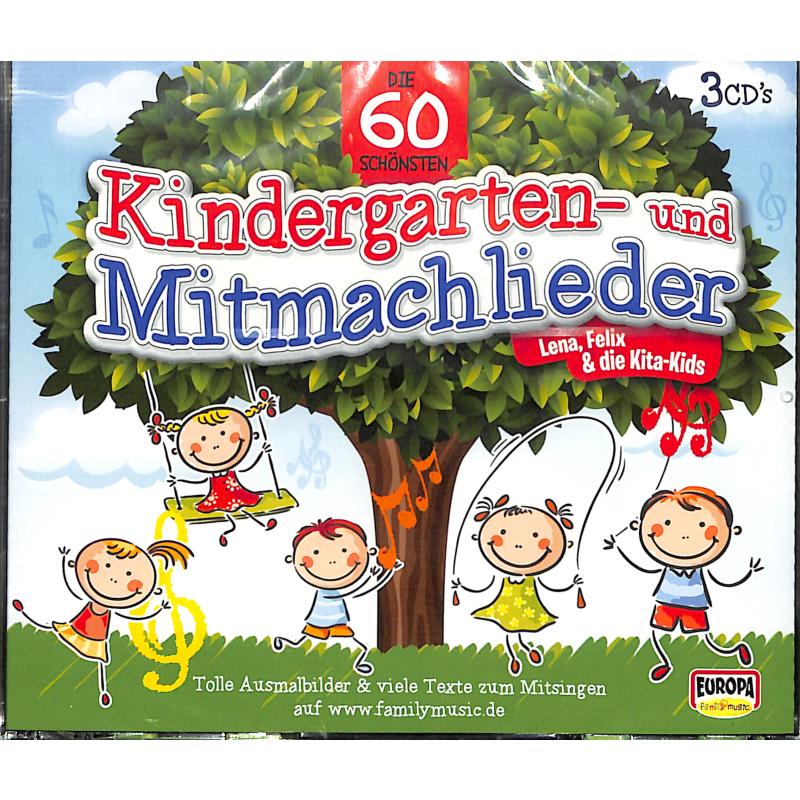 Titelbild für EAN 0888750051622 - Die 60 schönsten Kindergarten und Mitmachlieder
