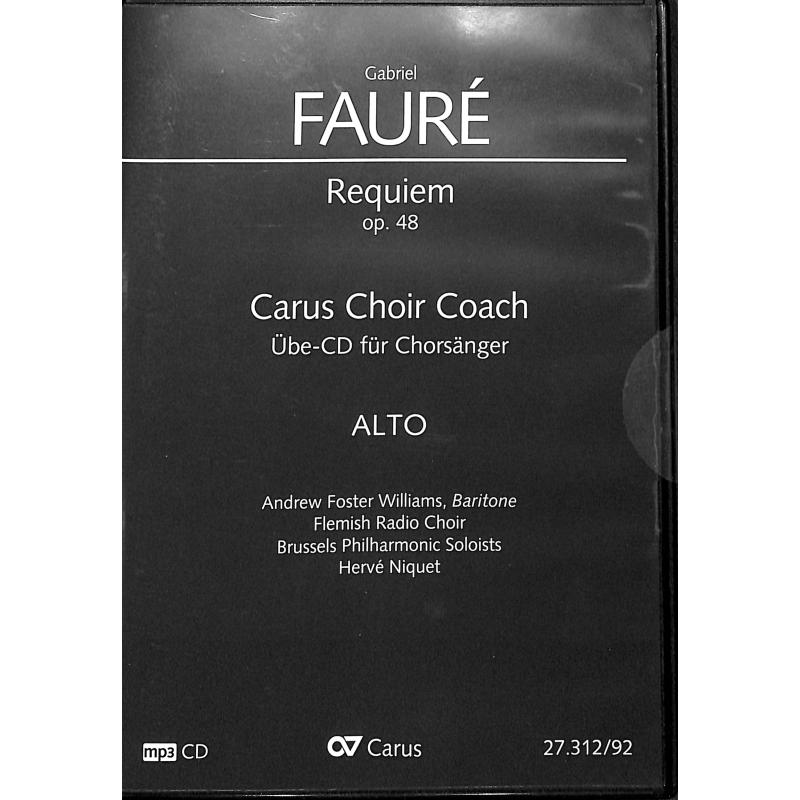 Titelbild für CARUS 27312-92 - Requiem op 48 (version symphonique 1900)