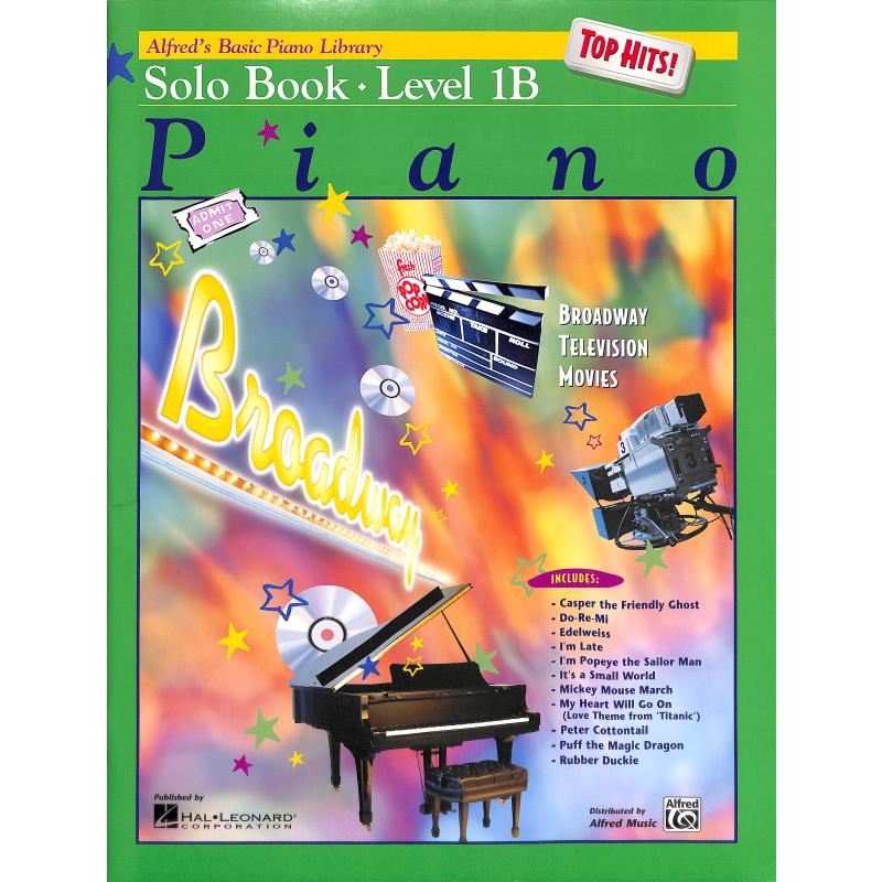 Titelbild für ALF 16496 - Alfred's basic piano library - Solo book 1b | Top Hits