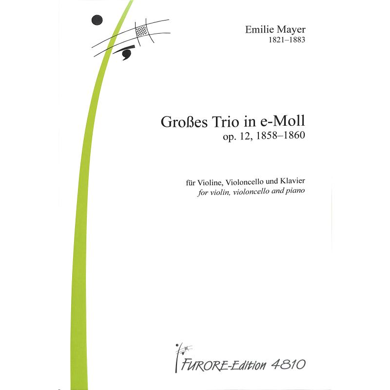 Titelbild für FUE 4810 - Grosses Trio e-moll op 12