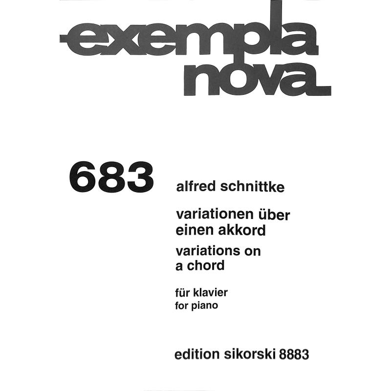 Titelbild für SIK 8883 - Variationen über einen Akkord