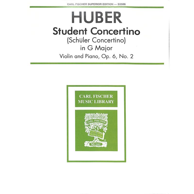 Titelbild für CF -S3566 - Concertino G-dur op 6/2 | Student Concertino