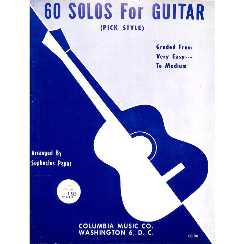Titelbild für PRESSER 494-00228 - 60 solos for guitar