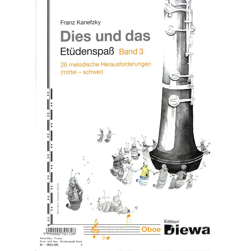Titelbild für DIEWA 1195 - Dies und das - Etüdenspass 3 | 26 melodische Herausforderungen