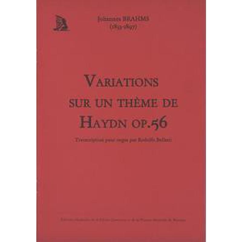 Titelbild für SCHOLA 8771 - Variations sur un theme de Haydn op 56
