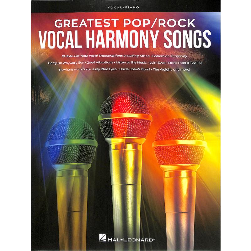 Titelbild für HL 278178 - Greatest pop rock vocal harmony songs