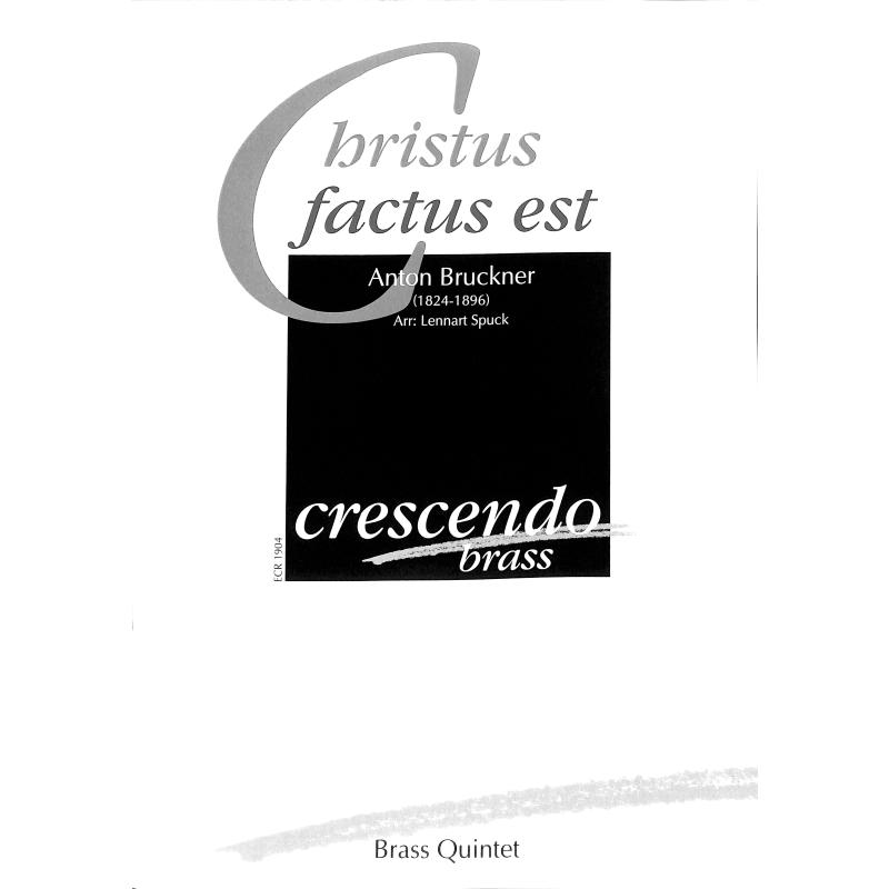 Titelbild für CRESCENDO -ECR1904 - Christus factus est