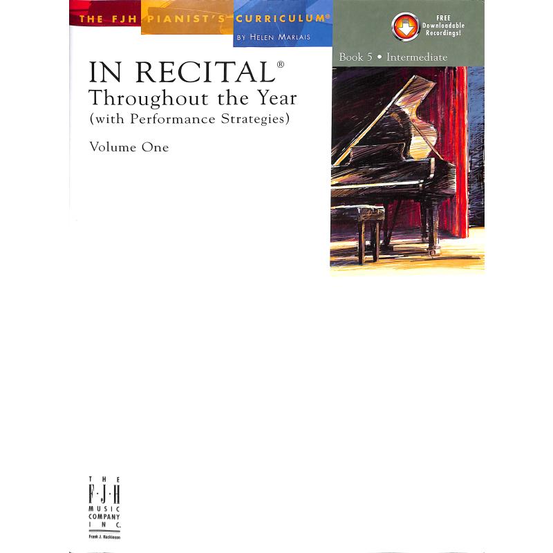 Titelbild für FJH -FF1463 - In recital throughout the year 1/5