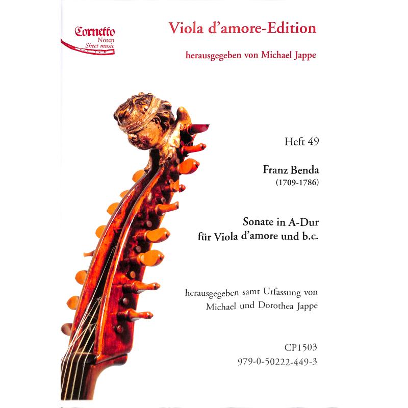 Titelbild für CORNETTO 1503 - Sonate A-Dur