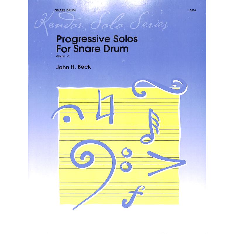 Titelbild für KENDOR 13416 - Progressive solos for snare drum