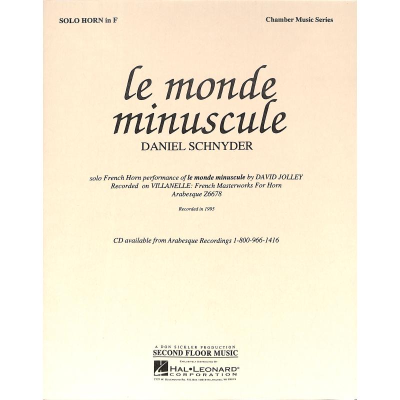 Titelbild für HL 841160 - Le monde minuscule