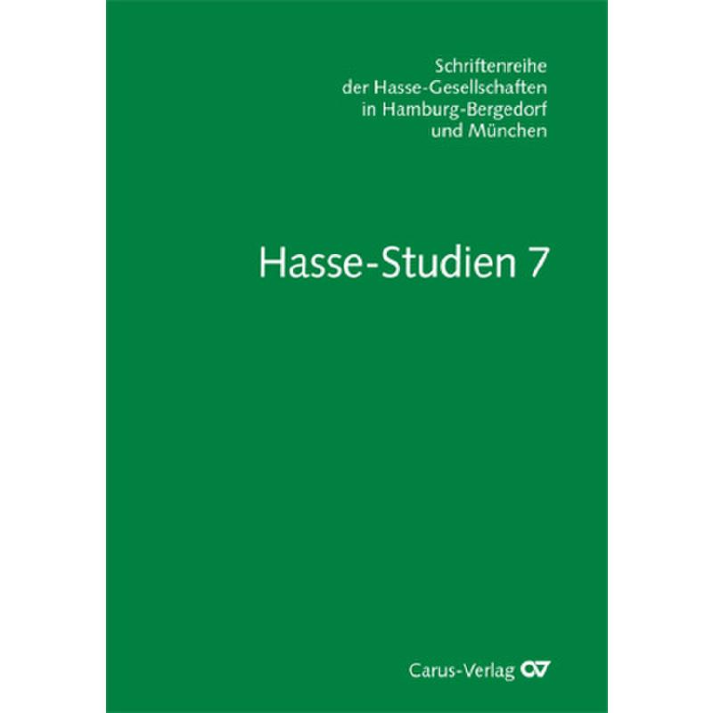Titelbild für CARUS 90018-00 - Hasse Studien 7