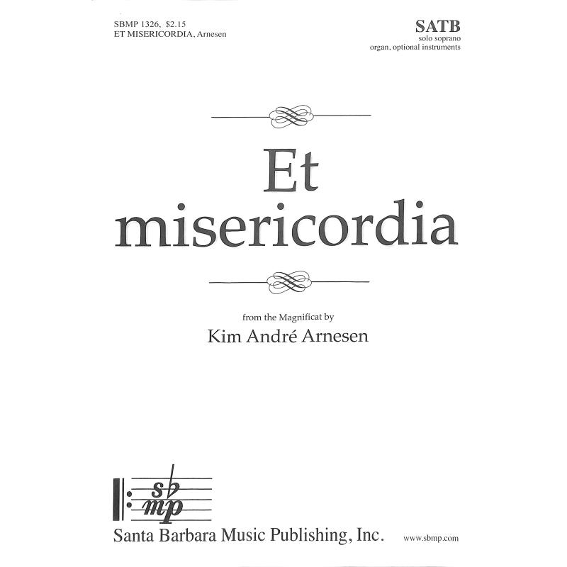 Titelbild für SBMP 1326 - Et misericordia aus Magnificat
